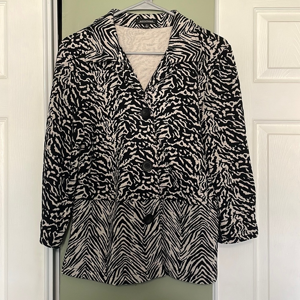 Notations Multi Patterned Jacket, Women’s Size Sm… - image 1